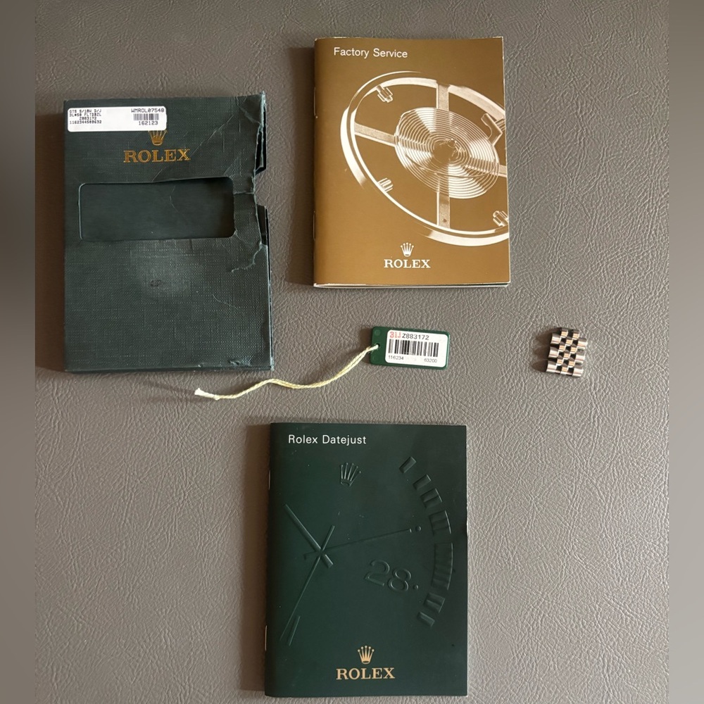 Original accessories and 3 jubilee links for 116234 datejust 36mm